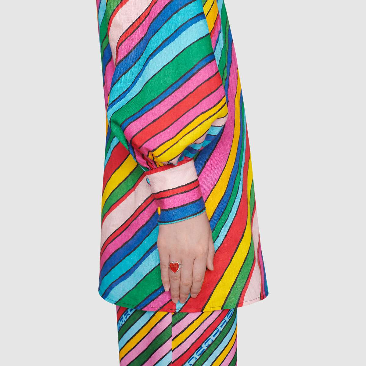 Gucci and GG heart enamel Ring - Image 5