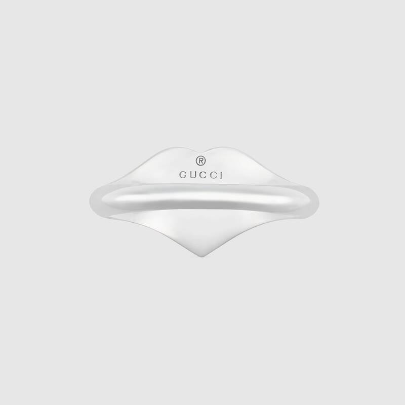 Gucci and GG heart enamel Ring - Image 4