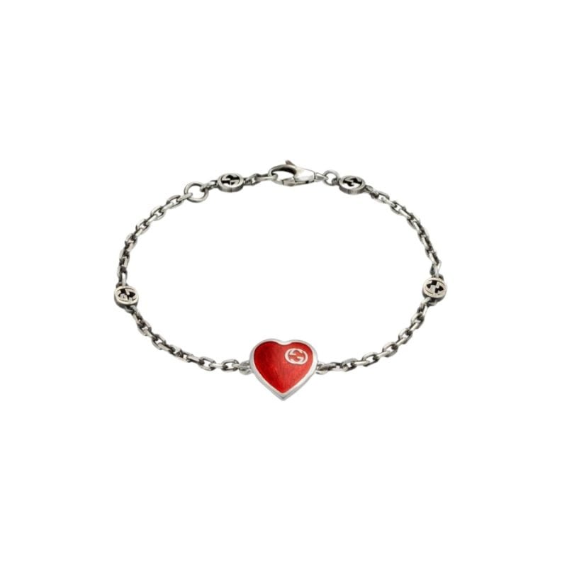 645546_J89B4_1192_001_100_0000_Light-Bracciale-con-cuore-Gucci-e-GG BRACELET RED SCONTO GUCCI DISCOUNT