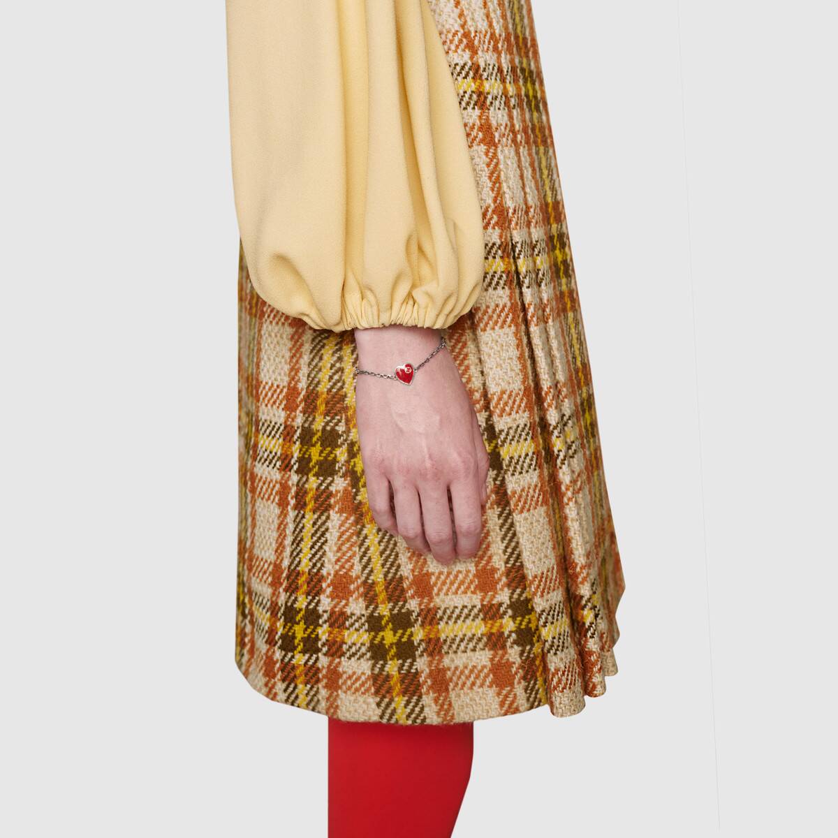 Bracciale con cuore Gucci e GG - immagine 4