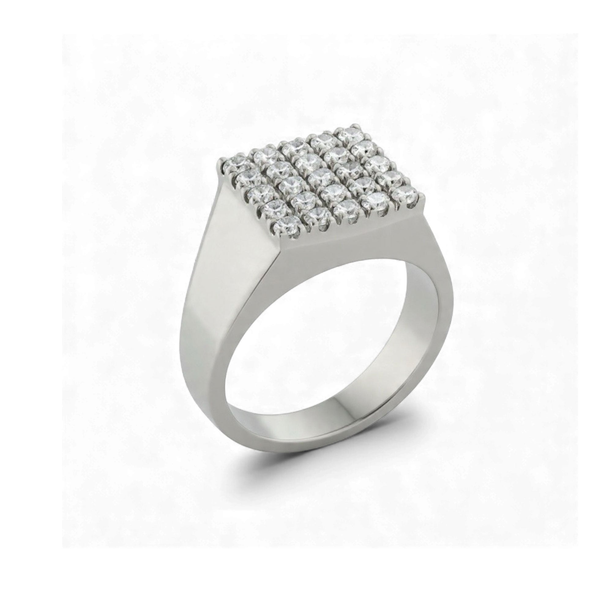 Anello Chevalier timbro con brillanti - immagine 2