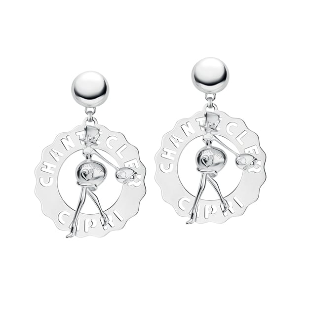 Chantecler Orecchini grandi Madame Clochette in argento silver earrings sconto discount