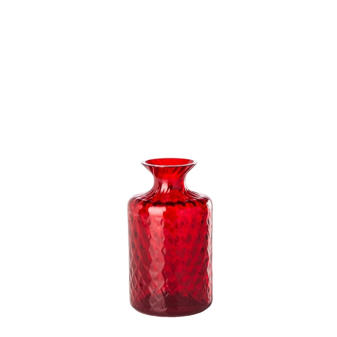 MONOFIORI CARNEVALE 110.06 VASE BOTTLE VENINI DISCOUNT SCONTO ROSSO