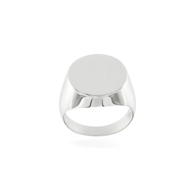 anello mignolo oro bianco timbro pinki ring chevalier stamp sconto discount