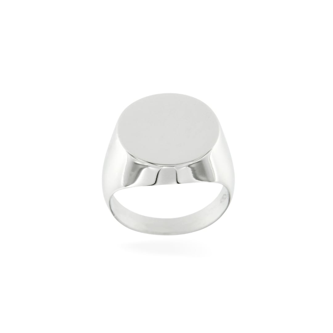  anello mignolo oro bianco timbro pinki ring chevalier stamp sconto discount