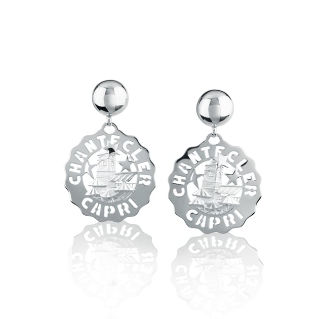 Orecchini piazzetta piccoli in argento chantecler sconto discount earrings silver 38914