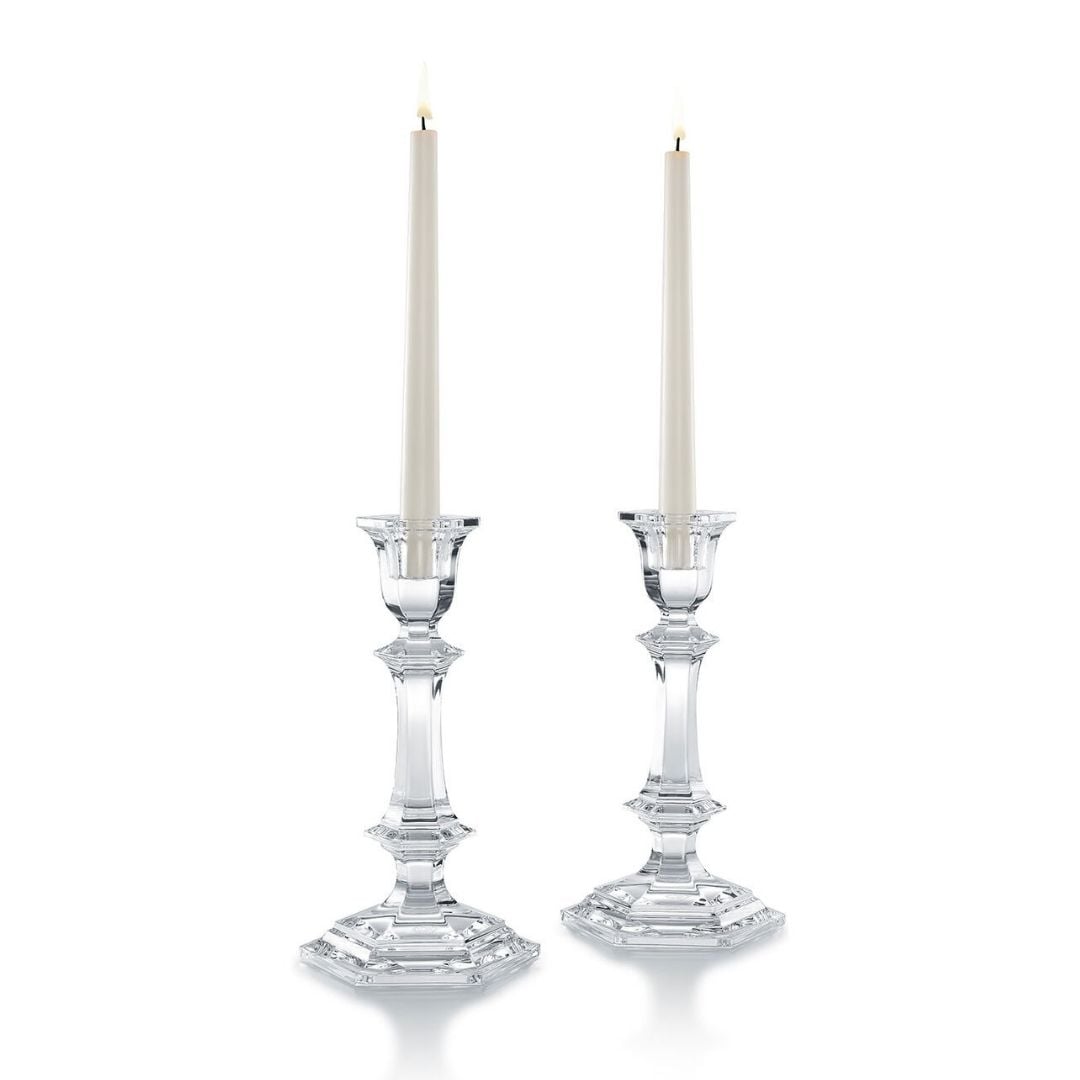 coppia candelabri Harcourt BACCARAT CANDLEHOLDER SCONTO DISCOUNT