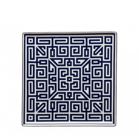 172RG01 FVS1210130XG00125200 PIATTO SVUOTATASCHE LABIRINTO ZAFFIRO square plate sconto discount