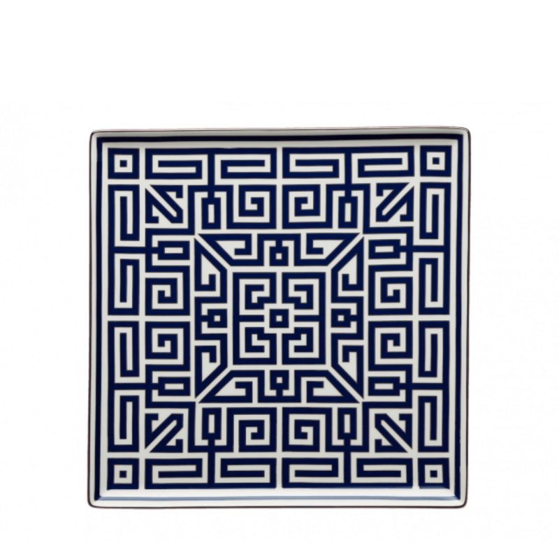 172RG01 FVS1210130XG00125200 PIATTO SVUOTATASCHE LABIRINTO ZAFFIRO square plate sconto discount