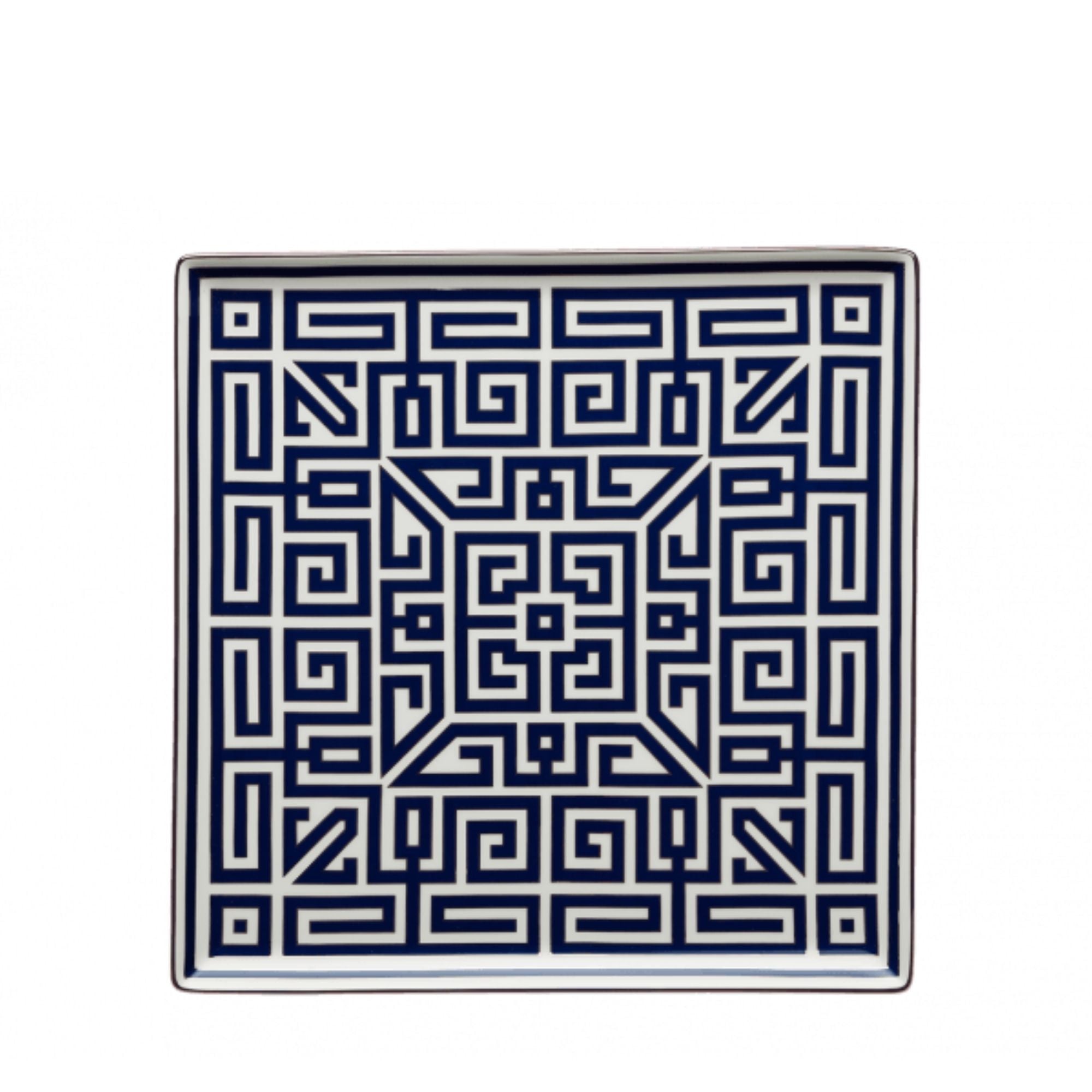 172RG01 FVS1210130XG00125200 PIATTO SVUOTATASCHE LABIRINTO ZAFFIRO square plate sconto discount