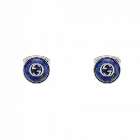 Gemelli-polso-argento-GUCCI-GG-e-Lapislazzuli-645589-I5930-8136-GUCCI-cufflinks-sconto-discount-silver