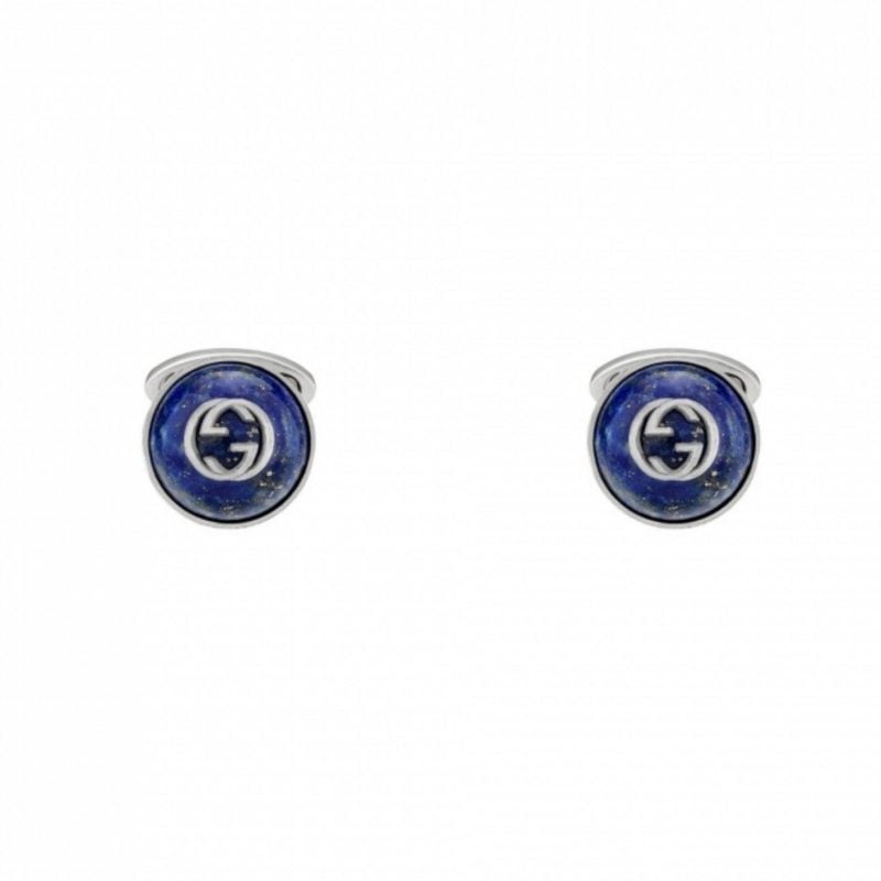 Gemelli-polso-argento-GUCCI-GG-e-Lapislazzuli-645589-I5930-8136-GUCCI-cufflinks-sconto-discount-silver