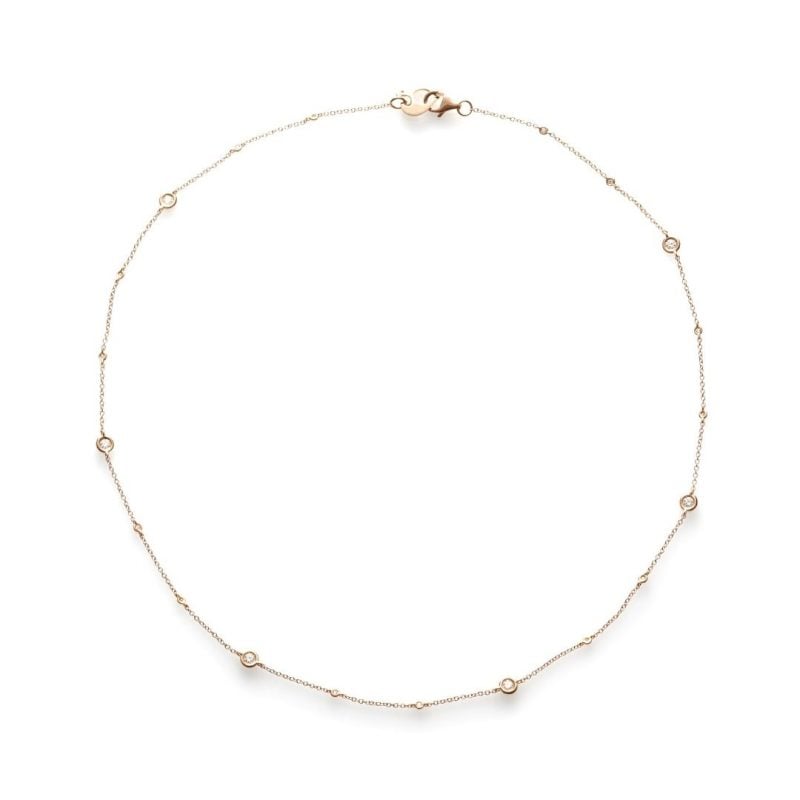 Chantecler collana capri oro rosa e diamanti necklace diamonds sconto discount 37712