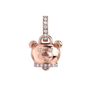 Ciondolo Campanella micro orsacchiotto pendant little bear diamonds sconto discount 41137