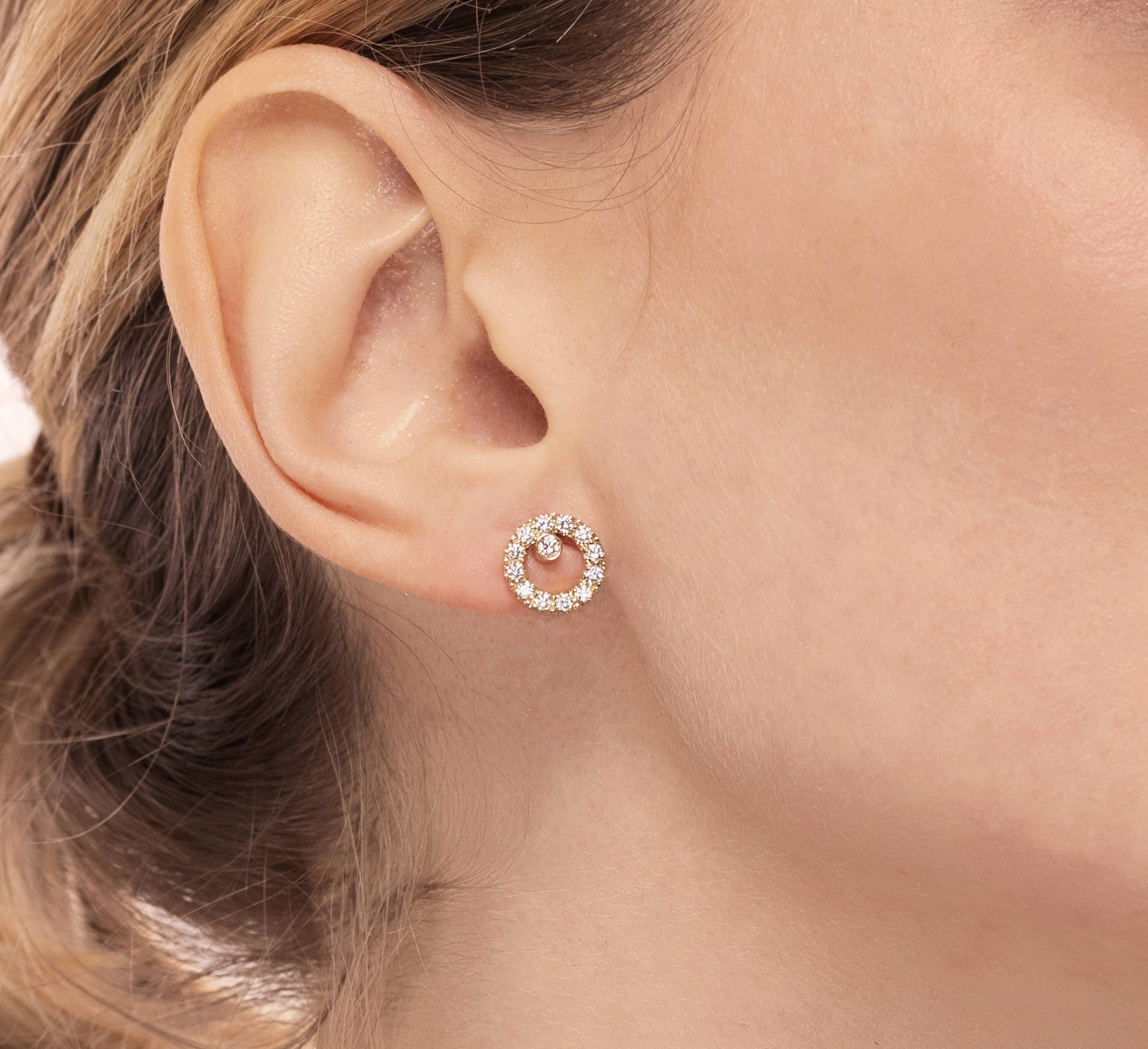 orecchini cerchietti diamanti gaia diamonds round earrings sconto discount