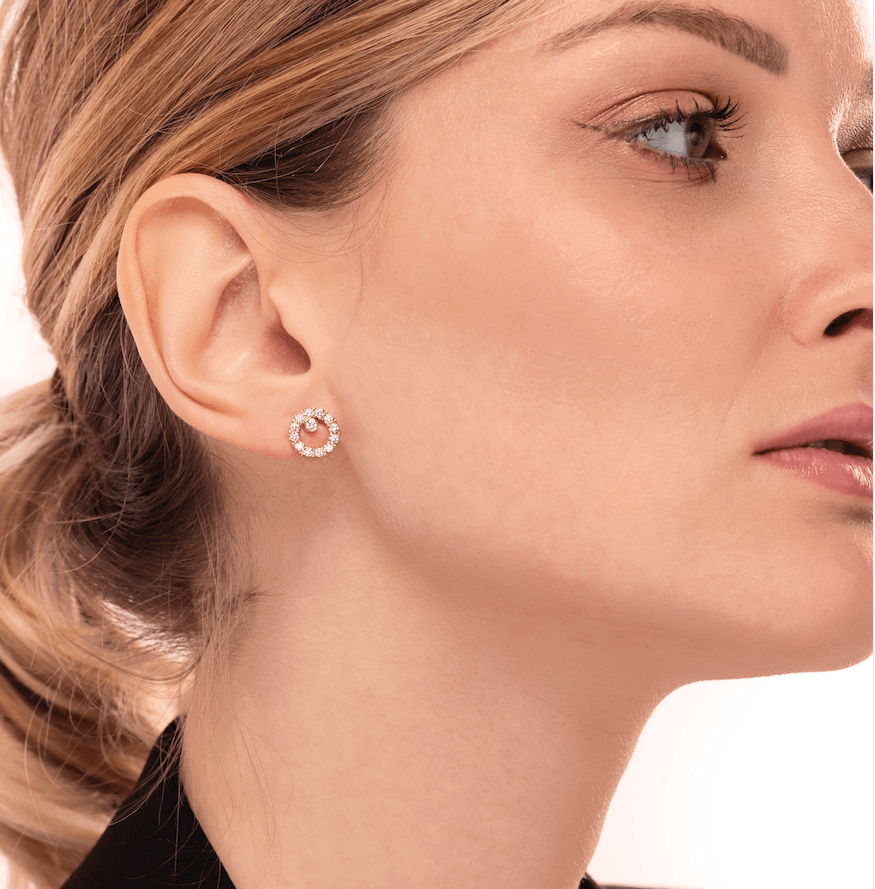 orecchini cerchietti diamanti gaia diamonds round earrings sconto discount