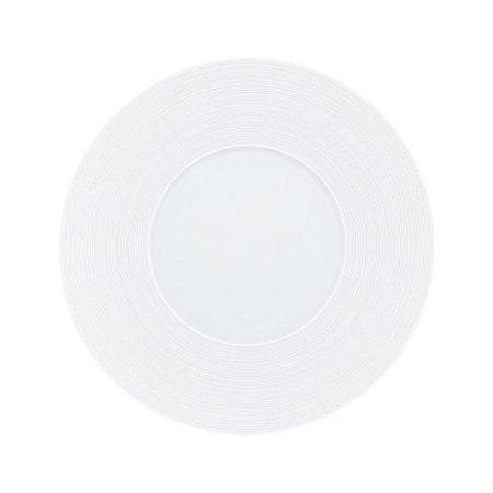 hemisphere jl coquet piatto piano 27 cm (14 cm centro) bianco satinato servi plate