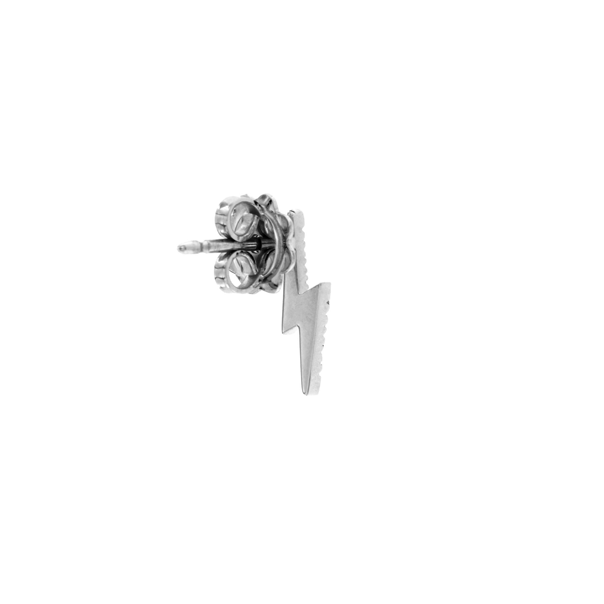 White gold single earring lightning with diamonds sconto discount