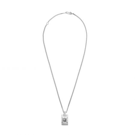 Collana in argento con pendente GucciGhost gucci necklace sconto discount