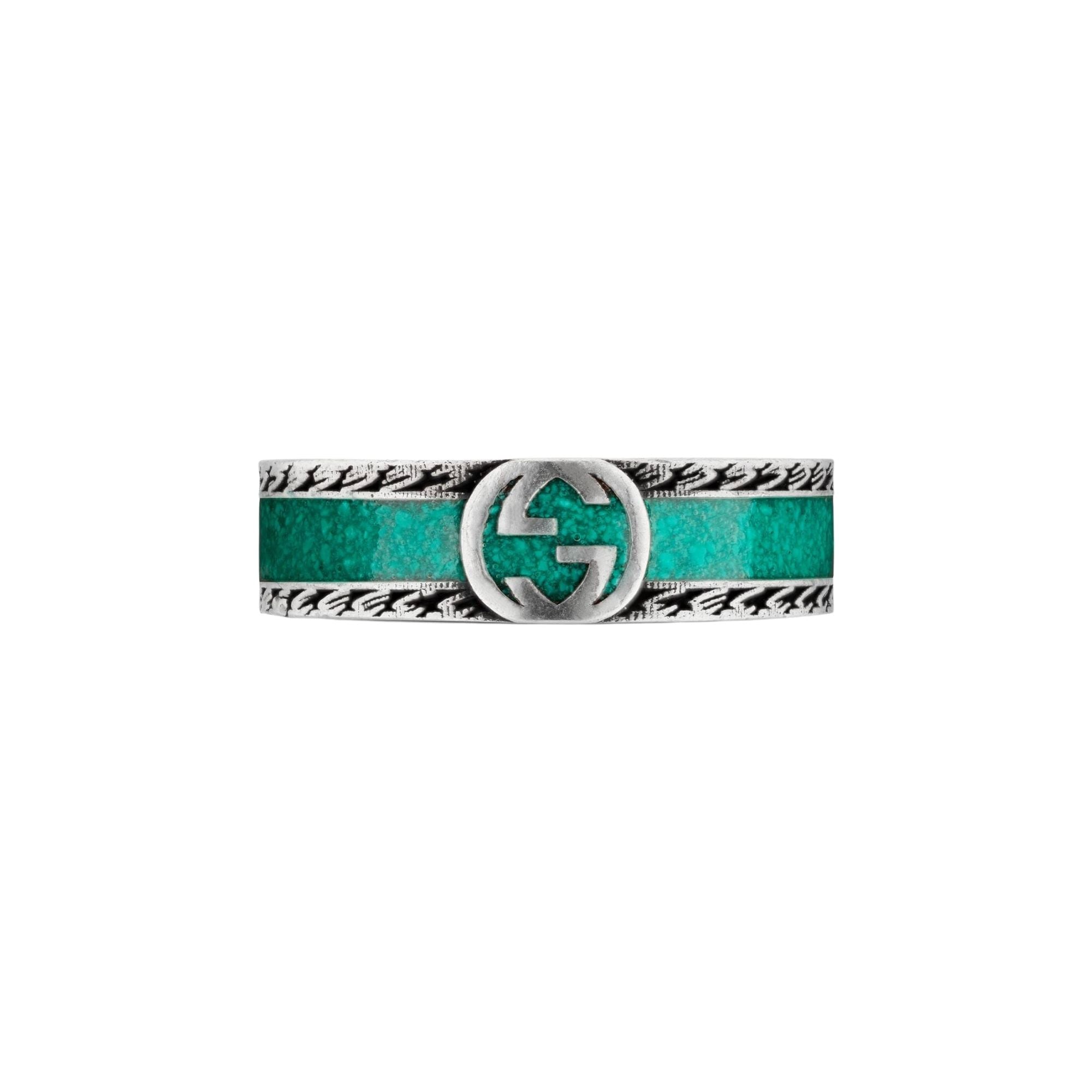 645573_J8410_8136_002_100_0000_Light-Anello-con-logo-GG c anello Gucci smalto rurchese interlocking sconto discount enamel ring
