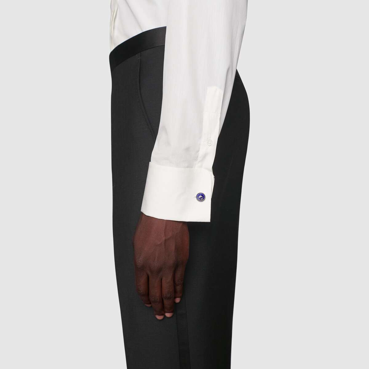 Gemelli polso argento GUCCI GG e Lapislazzuli