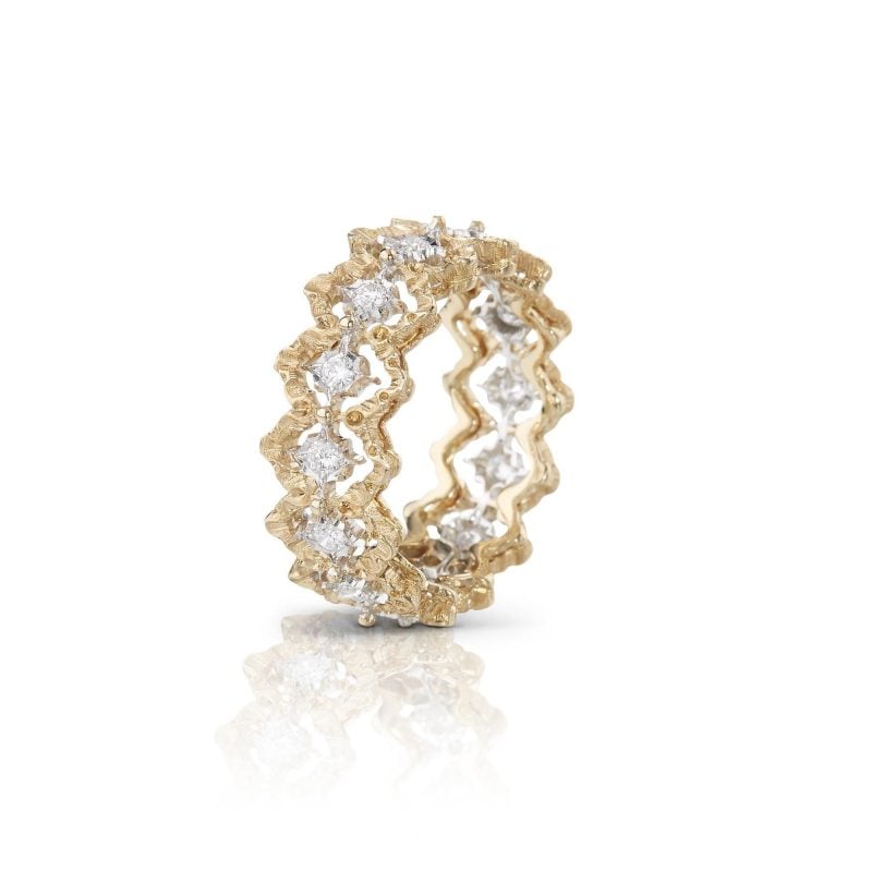 JAUETE015408 eternelle buccellati rombi ring anello buccellati sconto discount