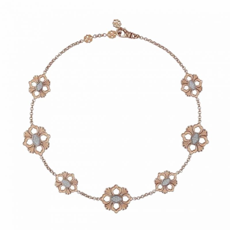 Collana oro rosa opera icona necklace rose gold NEC012573 sconto discount