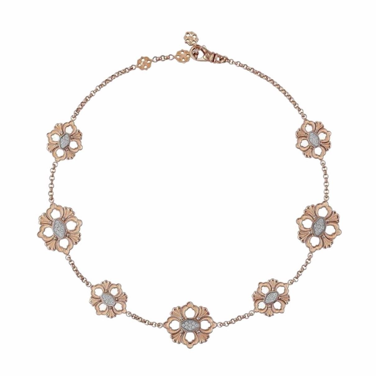 Collana oro rosa opera icona necklace rose gold NEC012573 sconto discount