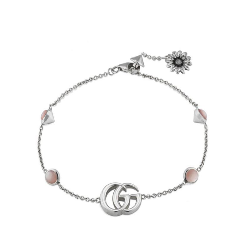 Gucci Bracciale Doppia G con fiore bracelet sconto discount