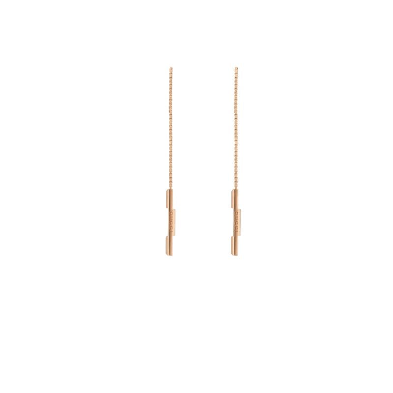 Orecchini a catena Gucci Link to Love con barra 'Gucci