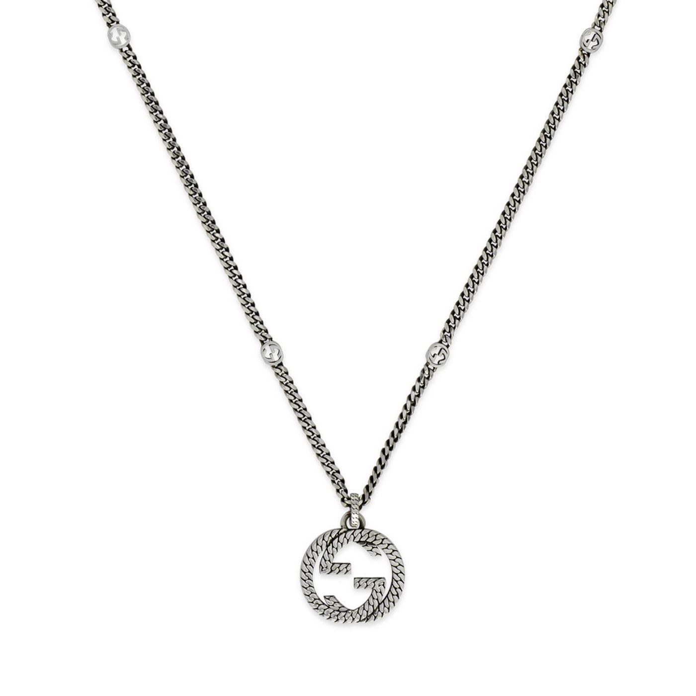 COLLANA-GUCCI-CON-GG-678651-J8400-0728-NECKLACE-WITH-GG-SCONTO-DISCOUNT-