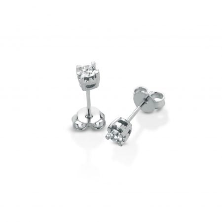 Orecchini al lobo con diamanti Lobe earrings with diamonds sconto discount big