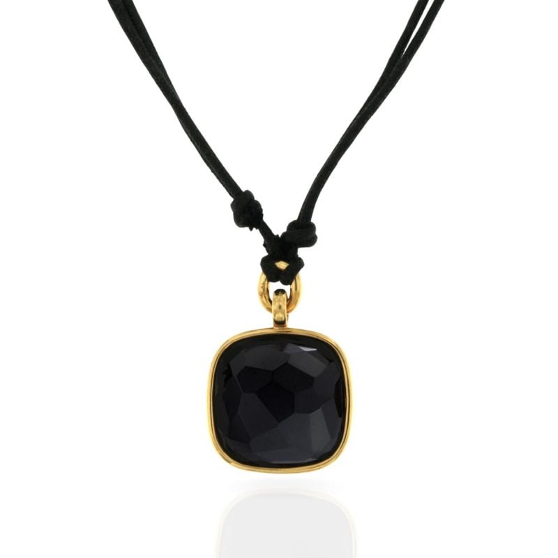 ciondolo in oro ed onice firmato pomellato. vintage pendant onic victoria sconto discount