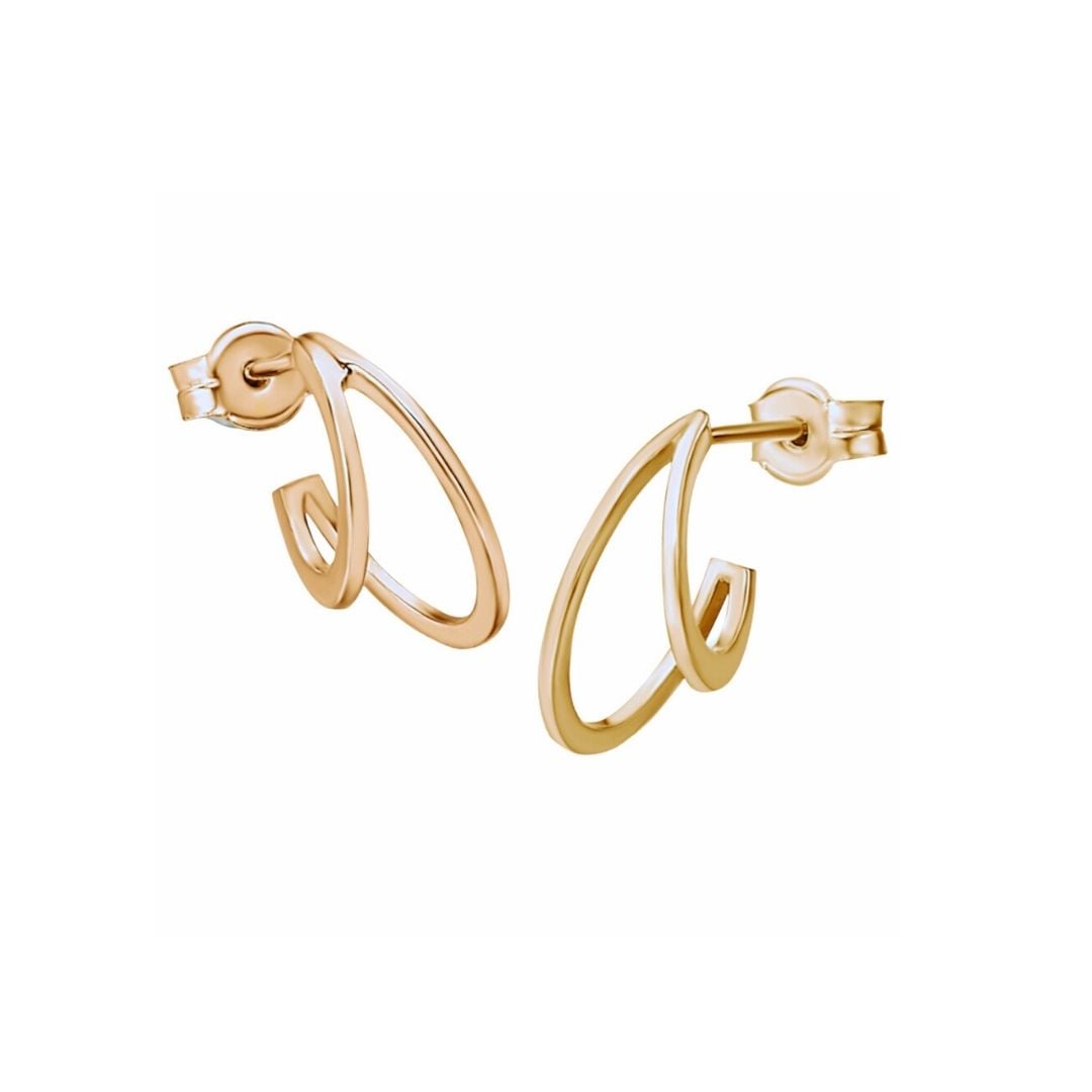 LE CARRÈ orecchini oro giallo LE CARRÈ yellow gold earrings sconto discount