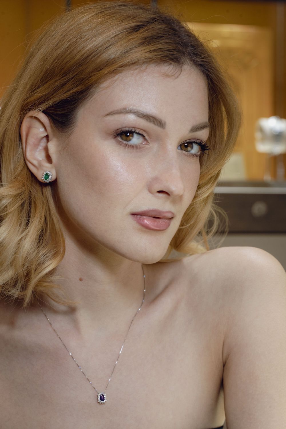 Orecchini diamanti e smeraldi - immagine 3