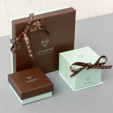 LE CARRÈ yellow gold earrings - Image 3