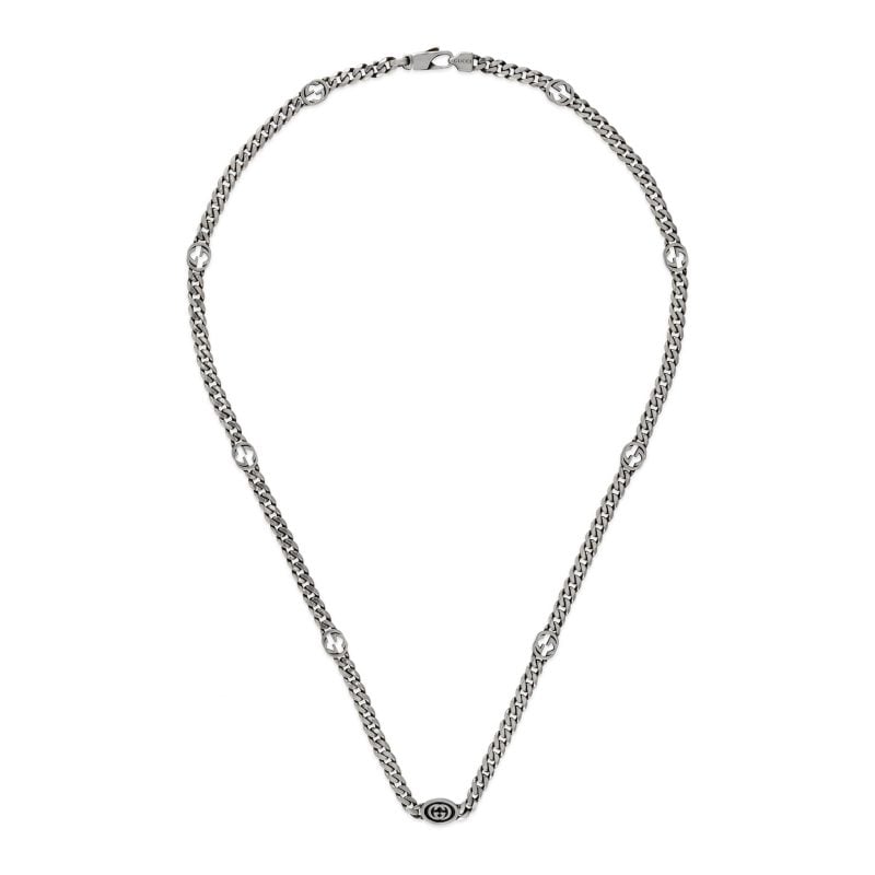 YBB678661001 slim GG necklace collana sottile Gucci sconto discount