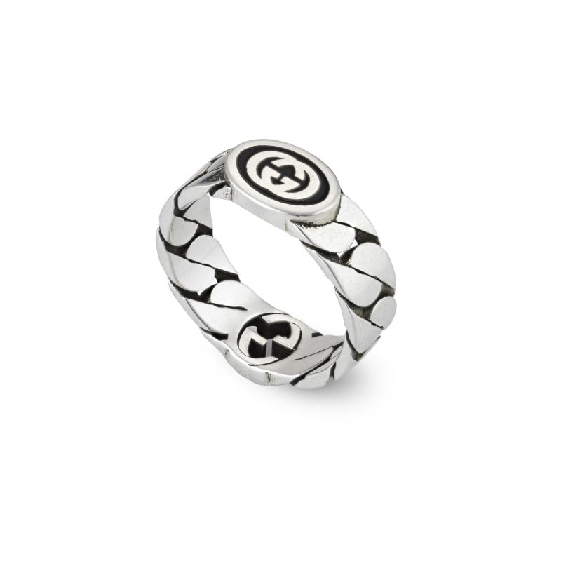 GUCCI Anello largo con GG Wide ring with GG SCONTO DISCOUNT