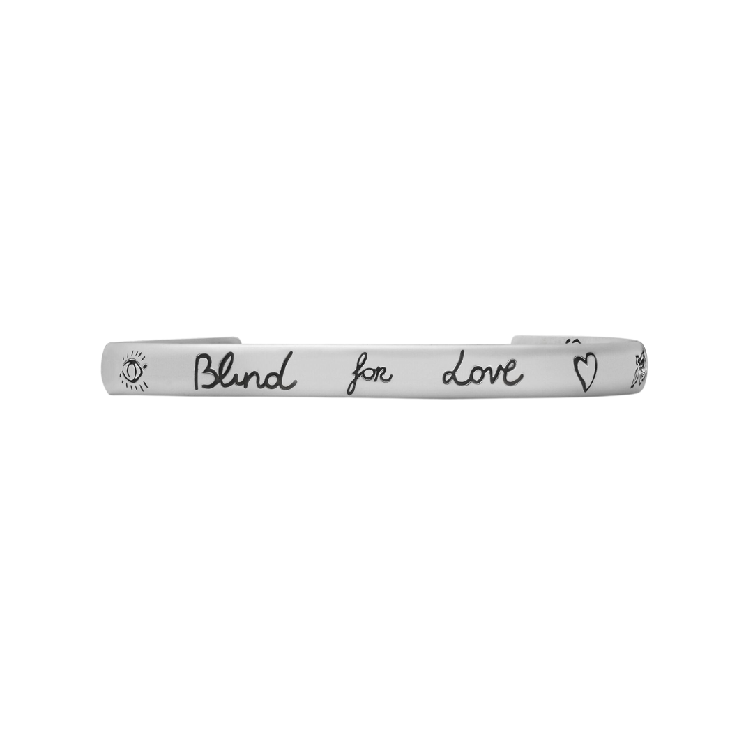Bracciale "Blind For Love" in argento Gucci bracelet sconto discount