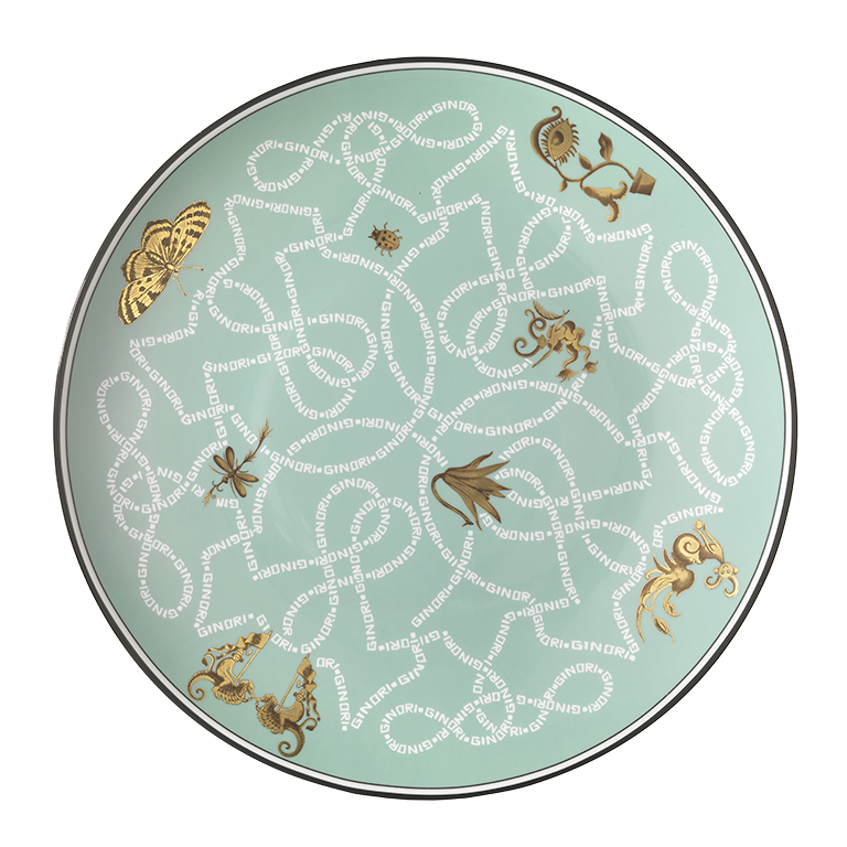 Richard Ginori Piatto SEGNAPOSTO ARCADIA ACQUAMARINA