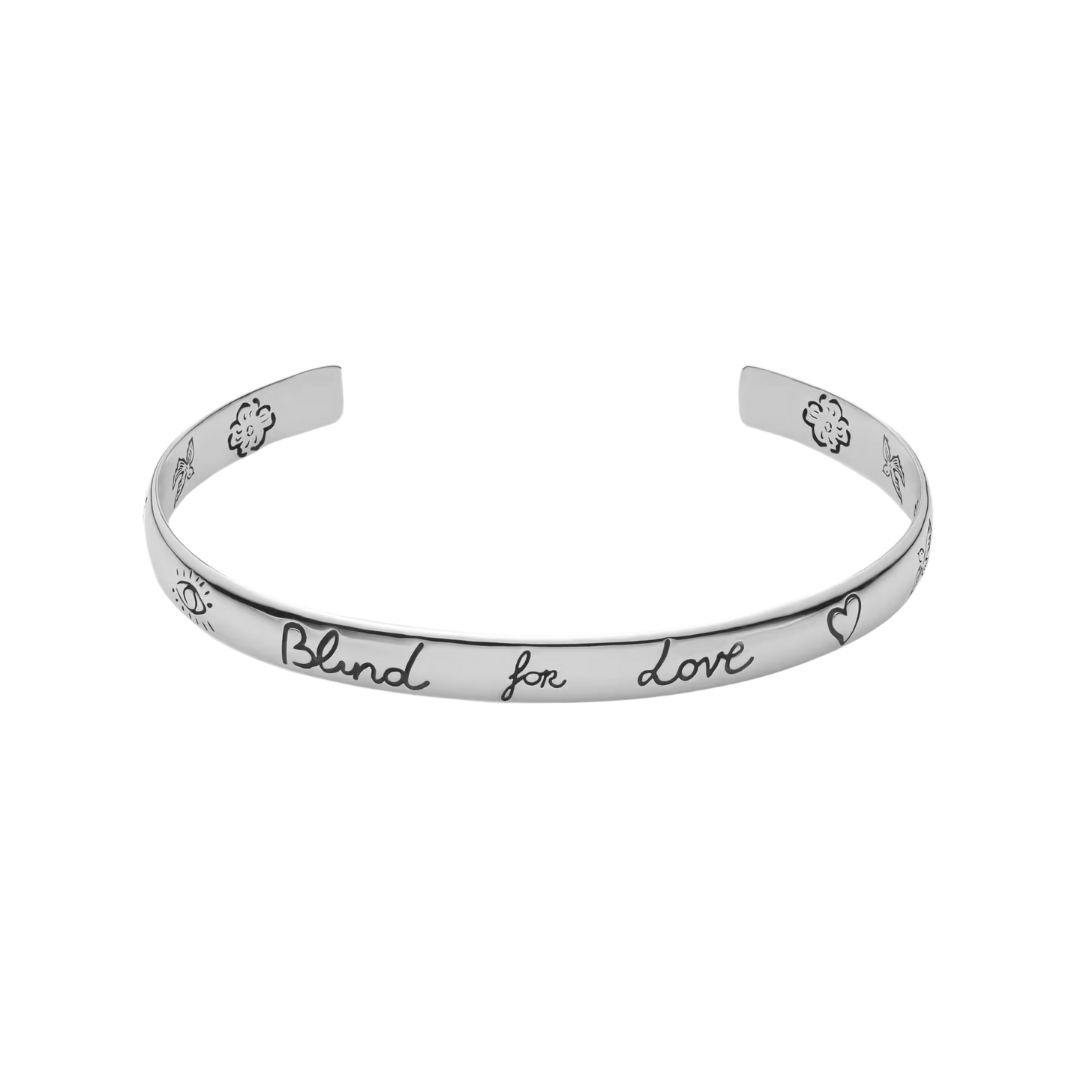 Bracciale "Blind For Love" in argento Gucci bracelet sconto discount