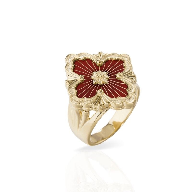 anello buccellati opera tulle ring red 017944 sconto discount
