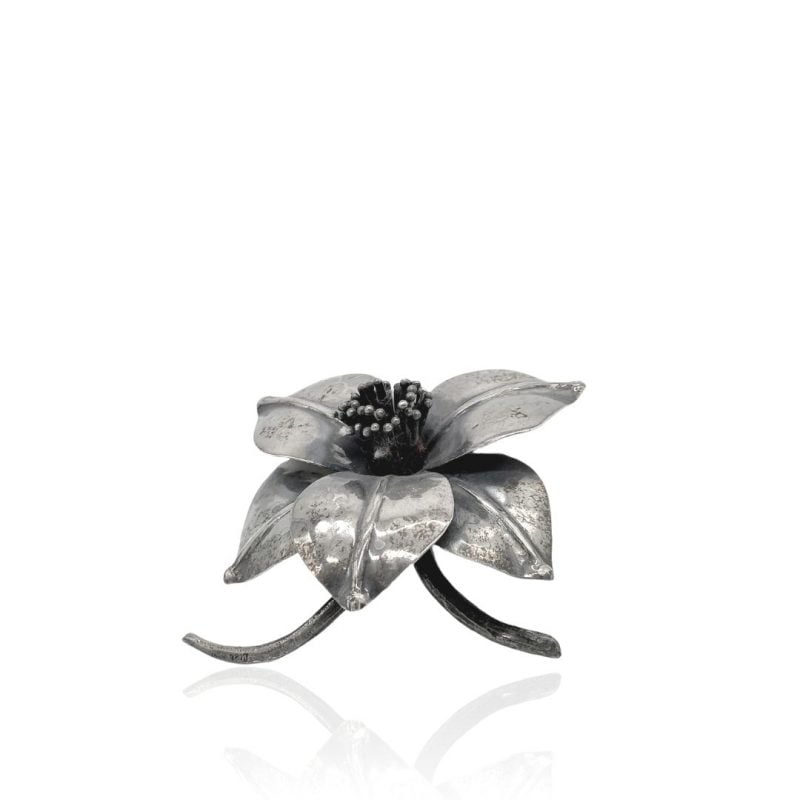 Fratelli Lisi candeliere bugia in argento 925 pianta Cineraria candelstick silver sconto discount