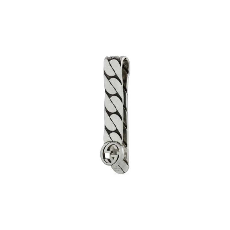 678646 J8400 0728 portasoldi gucci moneclip argento sconto discount interlocking pr