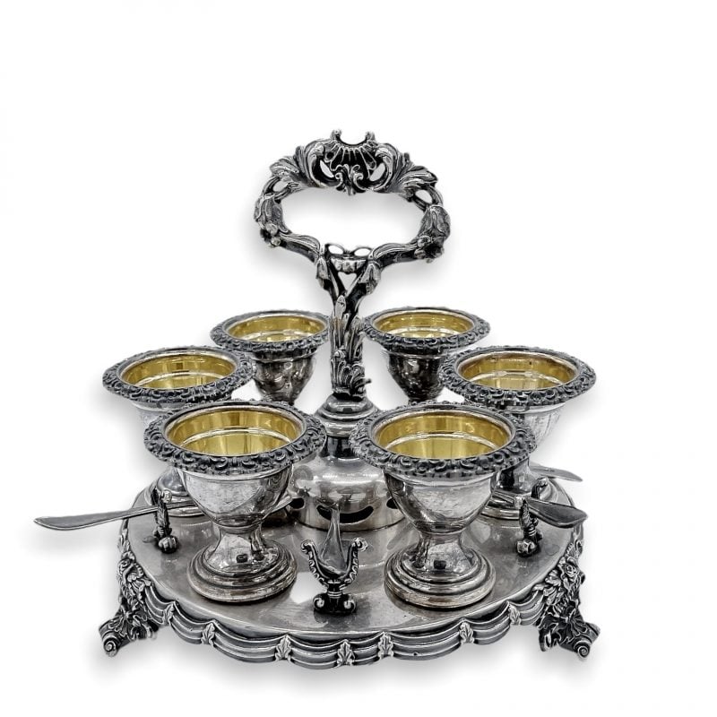 Portauovo in old sheffield plated Eggcup