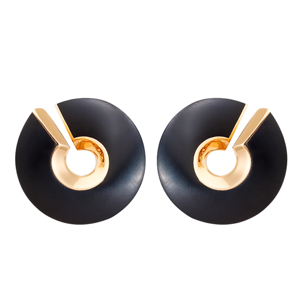 VHERNIER Orecchini VERSO Midi Giaietto