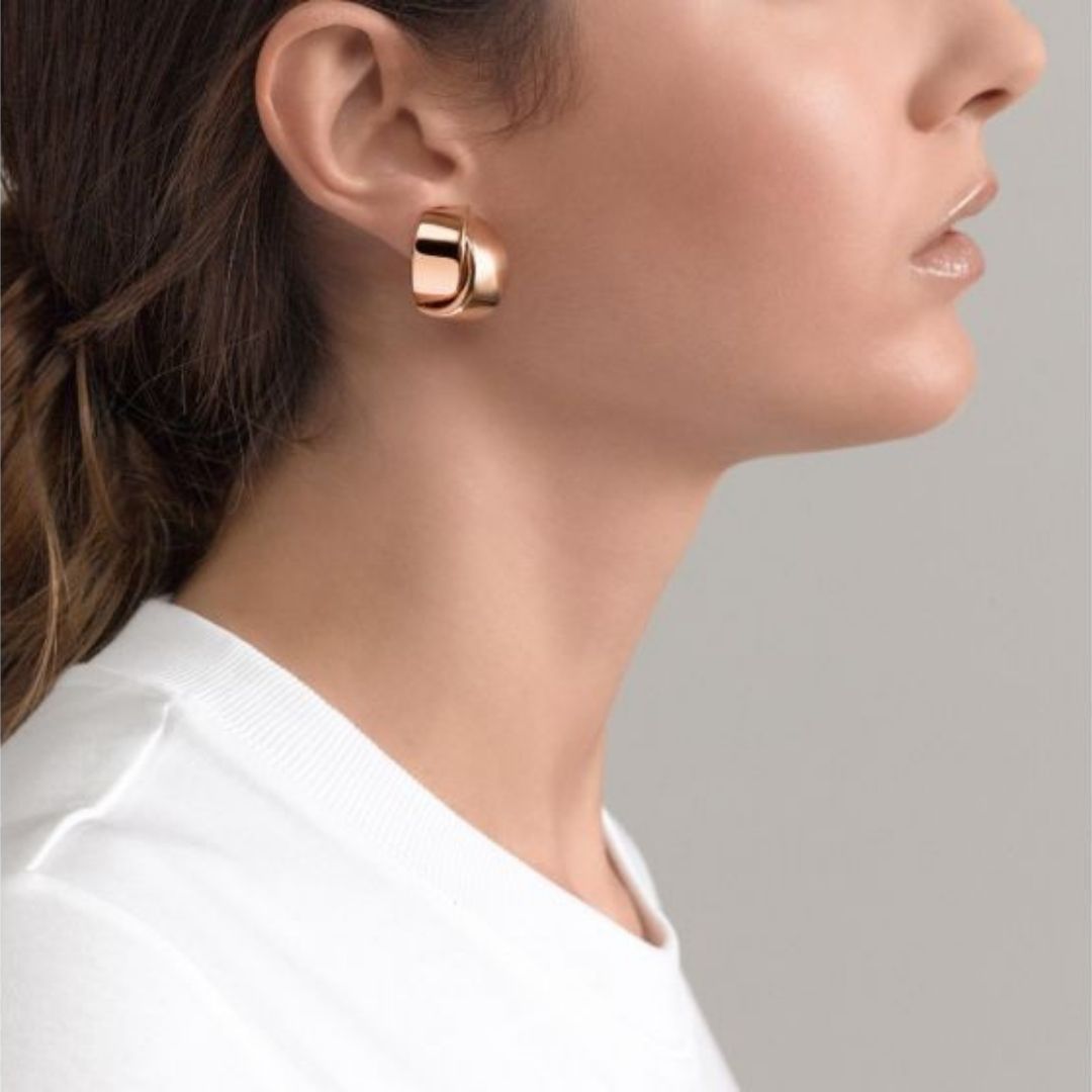 Vhernier Orecchini Abbraccio oro rosa rose gold embrace earrings sconto discount