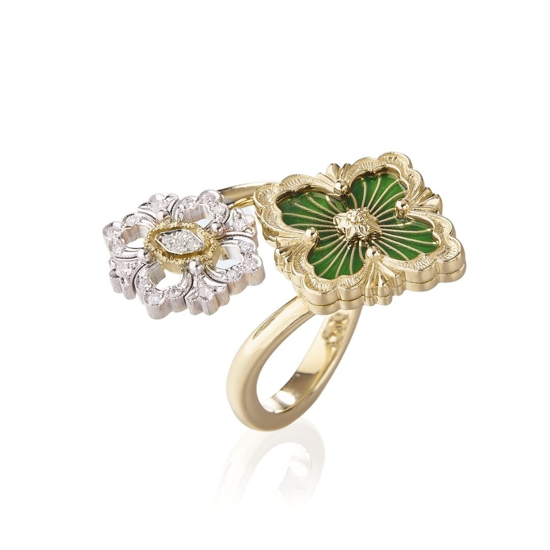 Anello Buccellati contrarié Opera Tulle contrarié Opera Tulle ring sconto discount