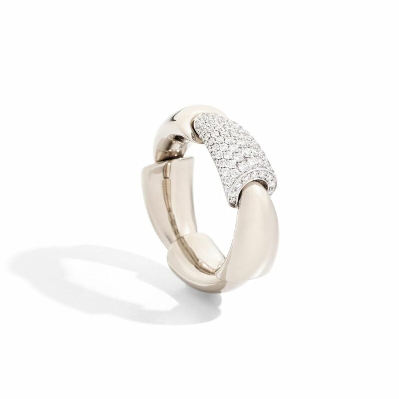 WHITE GOLD CALLE RING CALLA ORO BIANCO E DIAMANTI DIAMONDS SCONTO DISCOUNT