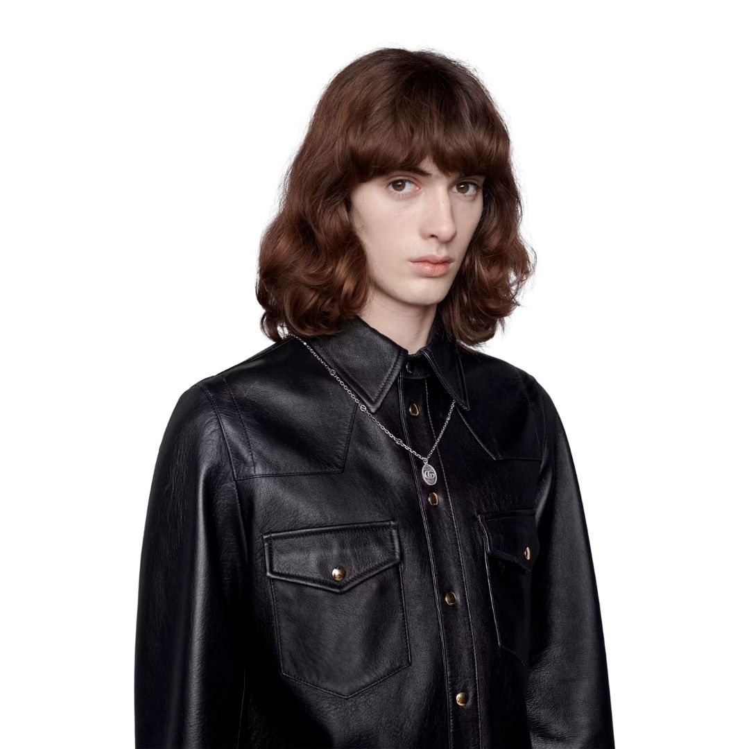 Collana Doppia G632540 J8400 0701 Gucci silver necklace GG sconto discount